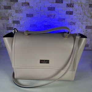 Kate Spade Arbour Hill Leather Crossbody Top Handle Purse Beige